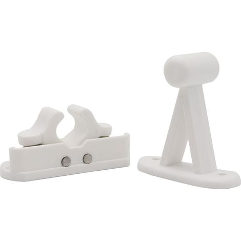 Arrêt de Porte Blanc cale Amovible pour Mobile-Home (1/5)
