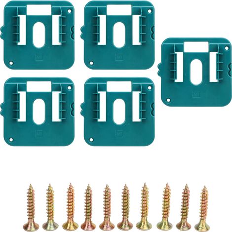 Base de rangement de batterie en 5 pièces pour batteries au lithium Makita 18V, compatible avec BL1860, BL1850, BL1840 et BL1830. (1/5)