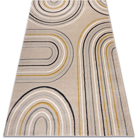 KIDDO carpet 6107 cream / white, geometric for children, sensory  beige 200x290 cm (1/5)