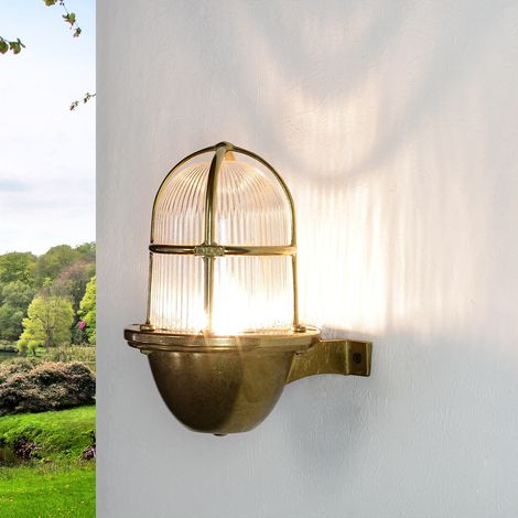 Außenlampe SANTORIN aus Messing rostfrei IP64 elegant (1/5)