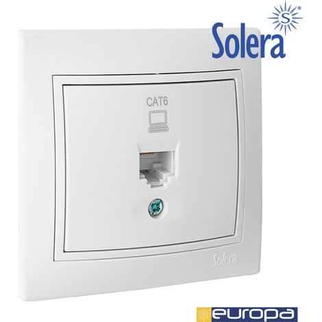 Presa dati RJ45 Cat6 Serie Europa Solera ERP88U