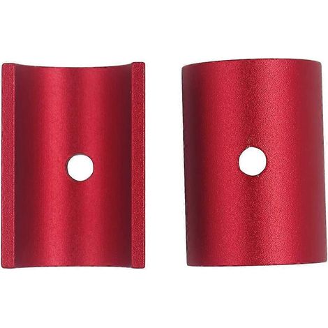 Cale de guidon de vélo 25,4-31,8 mm, en alliage d'aluminium, rouge (1/4)