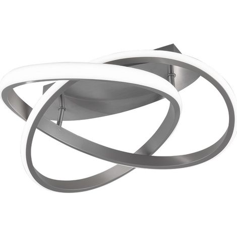 Plafonnier LED intégré Course argent 45 cm 4000K RL (1/5)