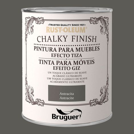 Rust-Oleum Chalky Finish Möbel Anthrazit 0,750L BRUGUER