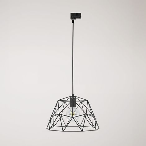 Creative Cables - Candeeiro suspenso com cúpula para calhas - lâmpada incluída