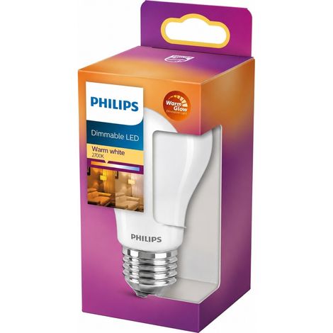 Ampoule LED E27 givrée à intensité variable, blanc chaud, 470 lm, 3,4 W (équivalent 40 W), dimmable (1/4)