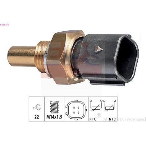 Sonde, température du liquide de refroidissement EPS 1.830.316 DAEWOO 0115425117