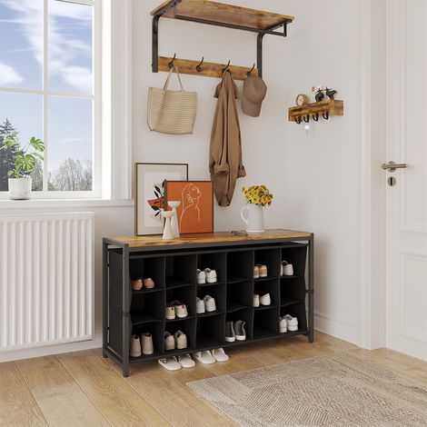 Scarpiera Fyrk, Rovere rustico, 100 x 54.5 cm, Vicco