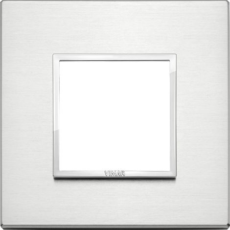 VIMAR - 21642.01 Plaque 2M, aluminium brillant