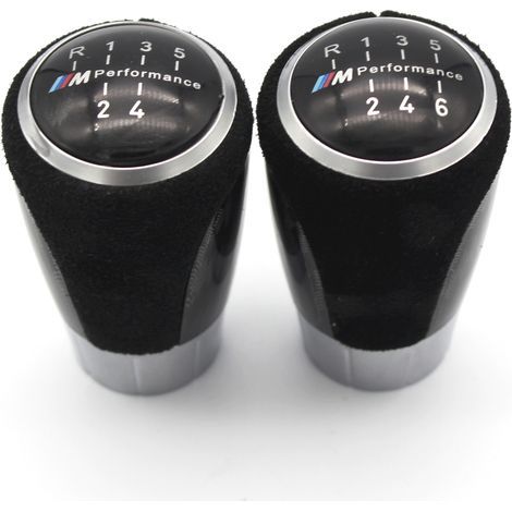 Fits BMW gear shift knobs, gear levers, M type fiber, E87, E88, E90, M standard carbon fiber, 6 speed, one pack. (1/4)
