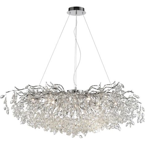 Lustre Ricicle 120 cm chromé - 2036-17 (1/5)