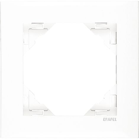 Plaque de finition blanche simple – Enjoliveur pour interrupteur et prise – Pour espaces confinés – Plaque simple poste – Efapel (1/2)