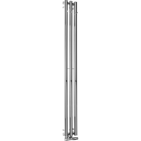 Sapho Pilon - Heizkörper 20 x 180 cm, 3 Handtuchhaken, Chrom IZ126T (1/5)