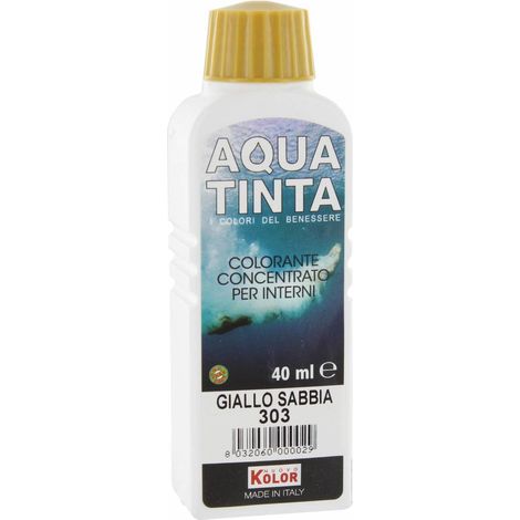 10 x AQUATINTA P/INTERNI 40 ML GIALLO SABBIA 303