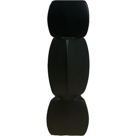 Vase en forme de racine de lotus, ingénieux vase décoratif en céramique de couleur unie pour salon, chambre ou bureau, noir, grand format (1/5)