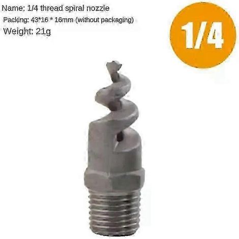 Watering Mist Sprinkler Full Cone Multipurpose Spiral Jet Nozzle Large Stainless Steel Industrial Spray Nozzle For Garden hwy (1/5)