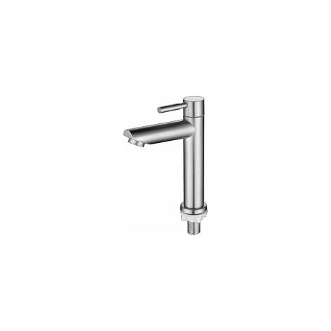 Edelstahl-Kaltwasser-Spültischarmatur - Einzigartiges Design Silber (1/3)