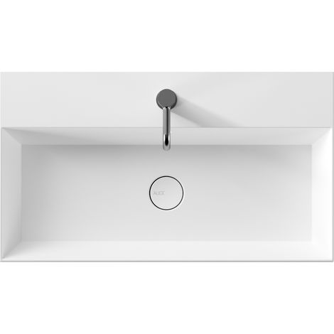 Lavabo Spy appoggio/sospeso cm. 81x46 rettangolare in ceramica (1/2)