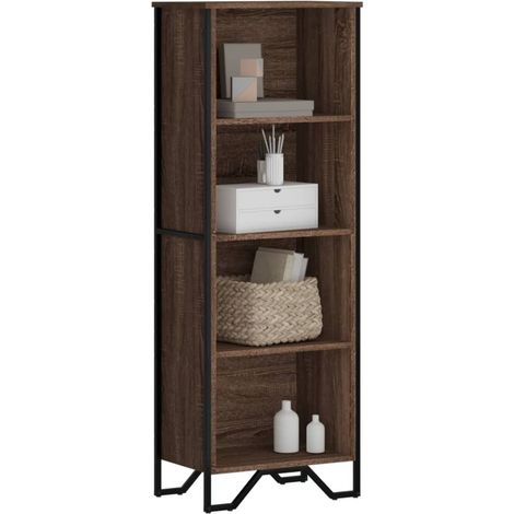 Bücherregal Braun Eichen-Optik 50x31x137,5 cm Holzwerkstoff