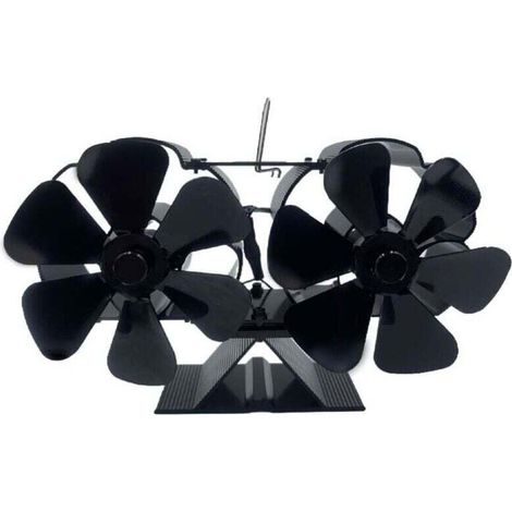 Combustion drive fan, with efficient and quiet heat distribution, programmed for light/carbon heat (1/4)
