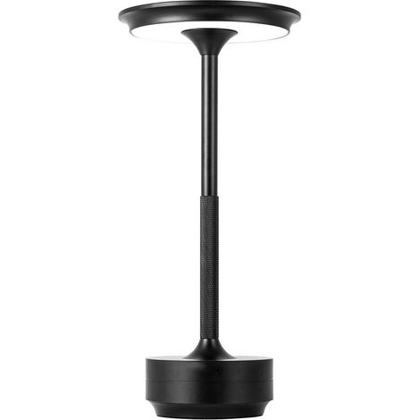 Lampe De Table 3w Moderne Tableau Rechargeable Technologie Dimmable Cct D38-3c       Noir