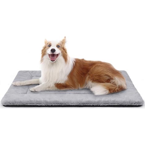 Panier Chien Lavable, 90x60 cm gris