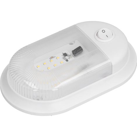 Plafonnier LED pour camping-cars, 360 lm, éclairage zénithal avec interrupteur pour camping-cars, caravanes et remorques, 10-24 V (1/5)