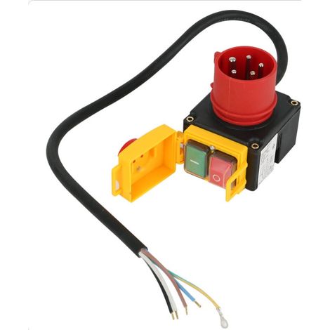 KOA7 equipment power on/off switch 380/400V 3-phase ribbon cable industrial plug