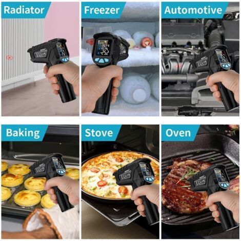 [JAMAIS UTILISÉ]Thermomètre infrarouge laser professionnel sans contact, pistolet de température infrarouge -50°C à 550°C (1/3)