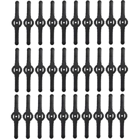Replacement heads for brush cutters – Stainless steel and plastic blades, multi-tooth, set of 4