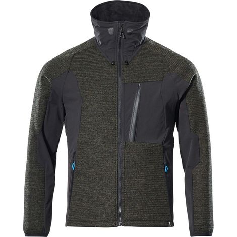 Mascot ADVANCED Strickjacke mit Membran Gr. XS mossgrün/schwarz (1/4)