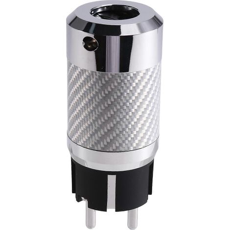 High-End Nano Crystal Carbon Fibre Rhodium-Plated UE AC Puissance Prise 10A 250V 15A 125V IEC Connecteur Audiophile (1/5)