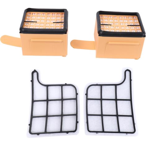 Conjunto filtros 2 filtros protección motor + 2 filtros HEPA micro apto Kobold Vk (1/2)