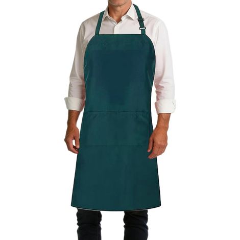 Tabliers de cuisine génériques – Ajustables, imperméables et anti-graisse – Tablier pour homme, idéal pour la cuisine, le barbecue, la peinture, la coiffure, le nettoyage et le jardinage. (1/5)