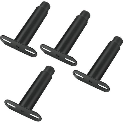 Quatre pieds de meubles réglables, pieds de support à lattes pour canapé-lit, pieds de meubles en métal, pieds d'armoire, pieds de meubles pour table basse, 18 cm 7,1 pouces noirs. (1/5)