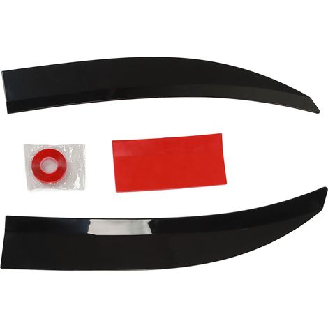 3 pcs Becquet de coffre arrière noir brillant, aileron durable pour Honda Accord Civic, spoiler de remplacement (1/5)