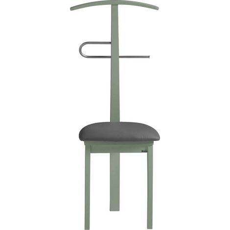 Galán 364 con asiento herrajes cromado satinado lacado en verde, 108 cm(alto)46 cm(ancho)44 cm(largo) (1/3)
