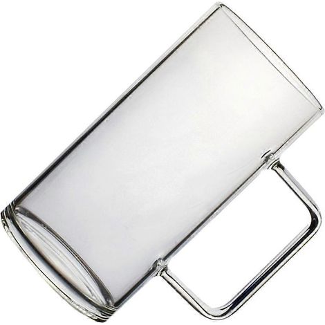 Mug à café transparent polyvalent de 700 ml. Design élégant et raffiné. Convient aux boissons chaudes et froides. Idéal pour la maison ou le bureau. Lot de 1. (1/5)