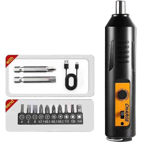 Mini perceuse-visseuse électrique sans fil rechargeable par USB (1/5)
