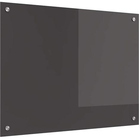 Protection de cuisine Gris foncé 80 x 60 x 0,6 cm verre trempé CFW66168 (1/5)