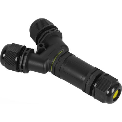 Connecteur De Câble En Y Étanche Ip68 À 3 Voies Pour Câblage Électrique Extérieur, Courant 16 A, Tension 380 V, 3 Pôles, Presse-Étoupe M25 (1/2)