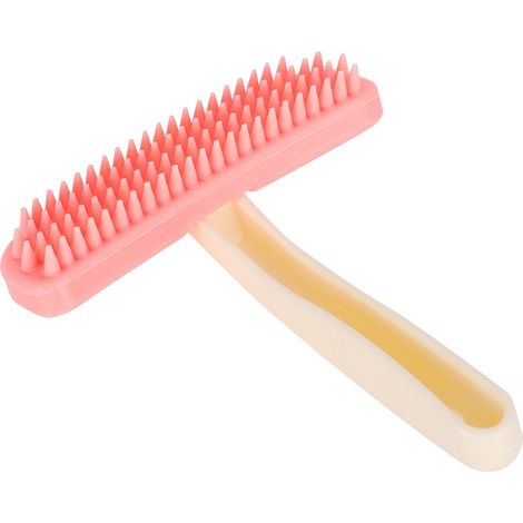 Peigne de massage doux en silicone pour chiens et chats, brosse de toilettage pour le bain et la douche, grand format. (1/5)