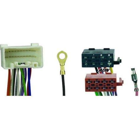 Fiches ISO Autoradio compatible avec Mitsubishi Pajero Montero sans nav. et ampli
