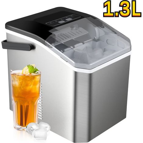 Machine à glaço, comptoir machine à glace par ballefonction de nettoyage automatique petite machine à glace domestique
