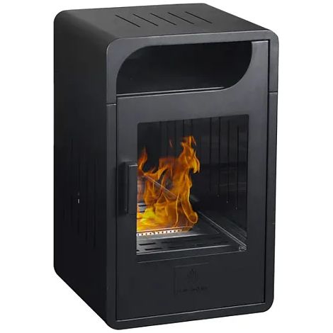Poêle au Bioéthanol GMR Fiammetta Junior Ventilé - Coloris Noir - Vert
