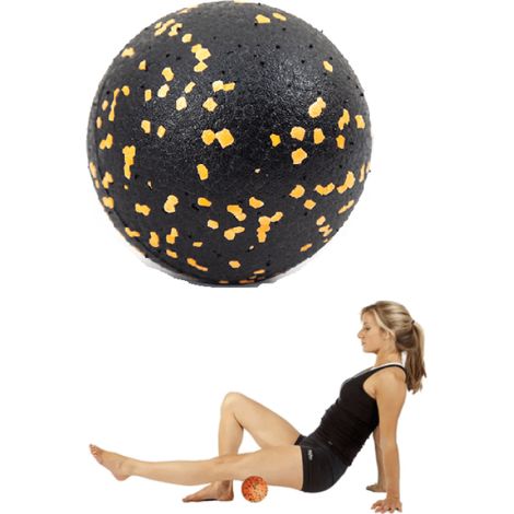 AQUA-SPORT POWERSTRECH EPP BALL 8CM ROLLER BLACK-ORANGE AS06142 (1/3)