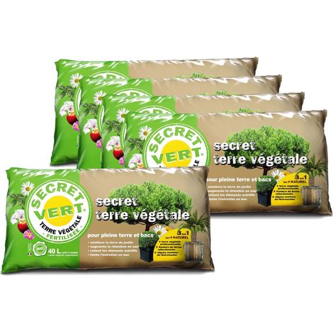 Terrreau bio secret terre végétale 40 litres (lot de 5) (1/3)