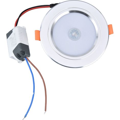 Plafonnier LED 9W Dimmable avec Détecteur de Mouvement Infrarouge, Lampe de Plafond Moderne pour Couloir Balcon, AC 85-265V, Lumière Chaude (1/5)