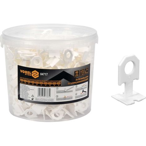 Nivellierclips 1 mm 400 Stück 04717 vorel (1/2)