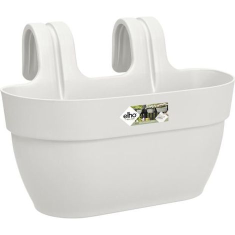 ELHO - Pot de fleurs - Vibia Campana Easy Hanger Medium - Blanc Soie - Balcon exterieur - L 24.1 x W 36 x H 26.5 cm